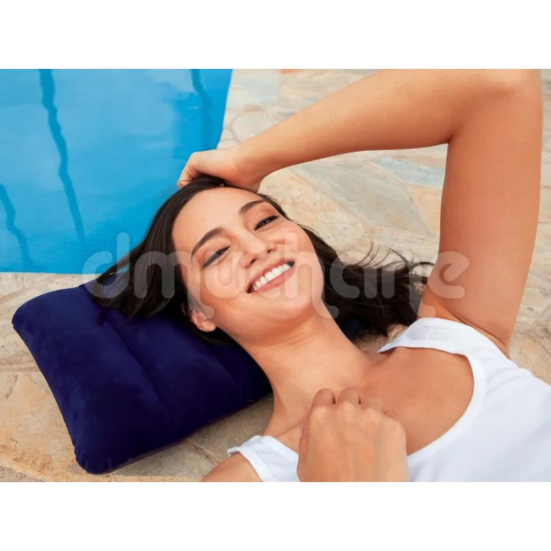 Super inflatable pillow 43 x 28 x 9 cm, comfortable and practical for travel