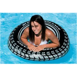 Pink swimming ring, great for water play and summer fun