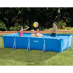 INTEX 28273 blue garden frame pool 450x220x84 cm, perfect for outdoor use