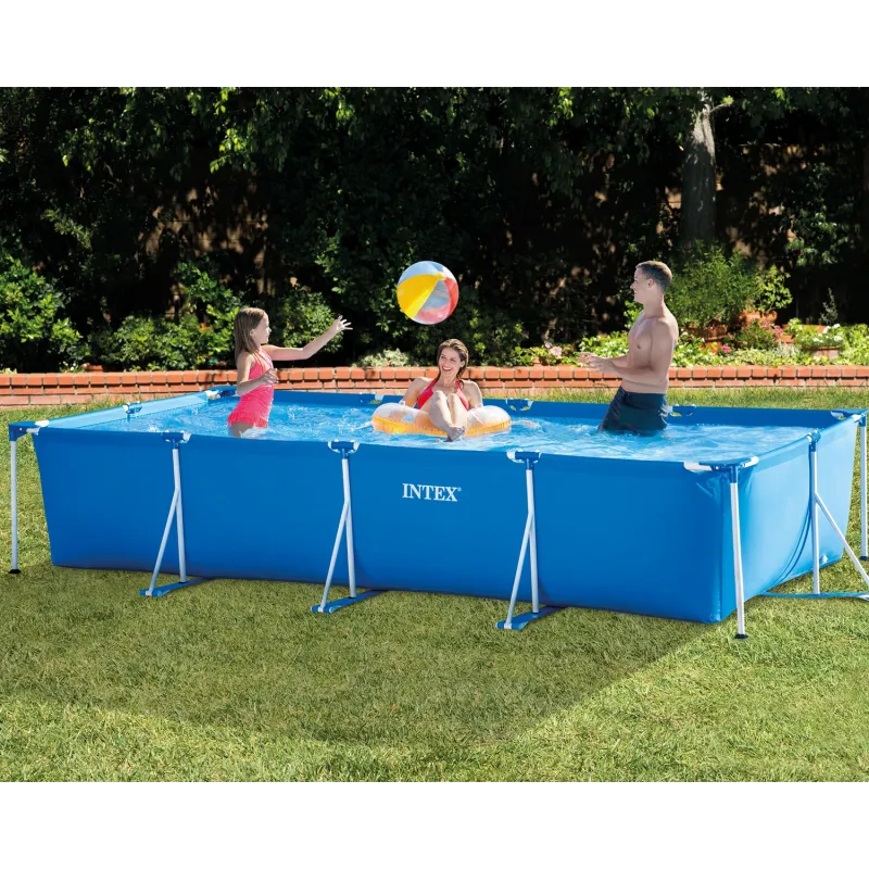 INTEX 28273 blue garden frame pool 450x220x84 cm, perfect for outdoor use