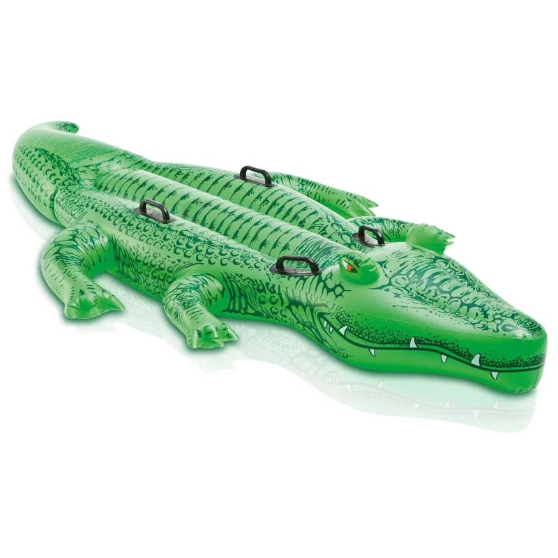 Inflatable crocodile for swimming 203 x 114 cm, colorful water toy