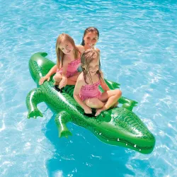 Inflatable crocodile 203 x 114 cm, perfect for garden fun