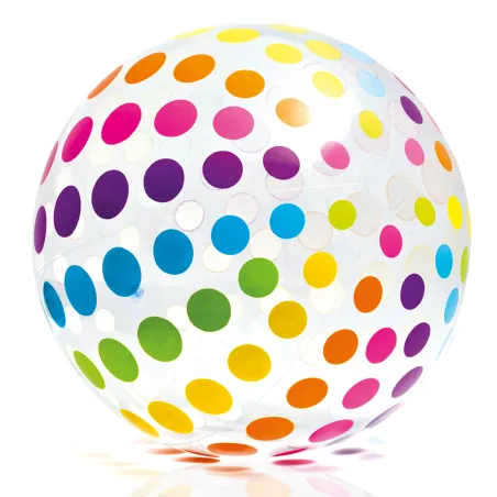 Large inflatable beach ball 107 cm, vibrant colors for beach fun