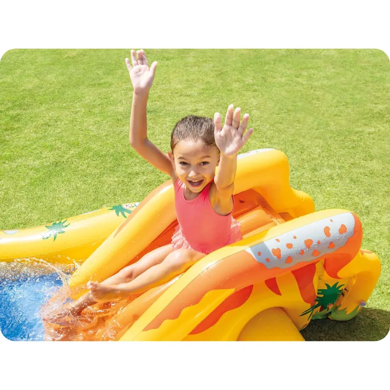 Durable inflatable playground designed for kids with dinosaur theme