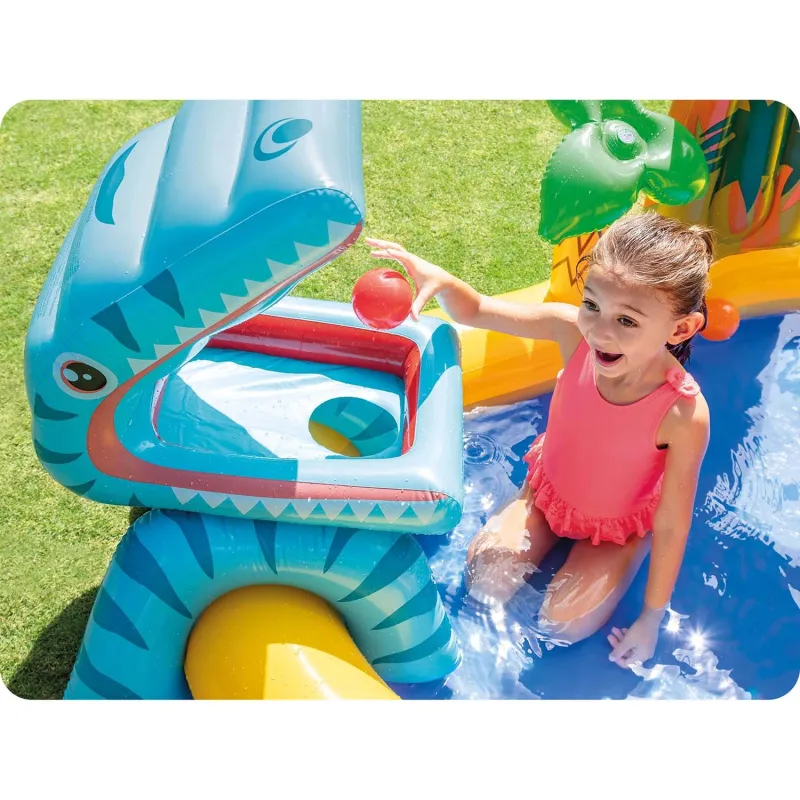 Dinosaur slide playground, great outdoor fun for kids