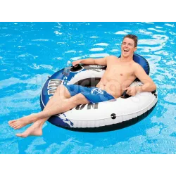 Colorful swimming chair, perfect for relaxing in the pool