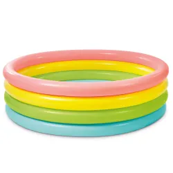 Inflatable pool with 4 rings, great for kids in the garden