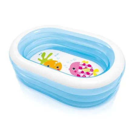 Inflatable oval pool 163 x 107 x 46 cm made of durable material