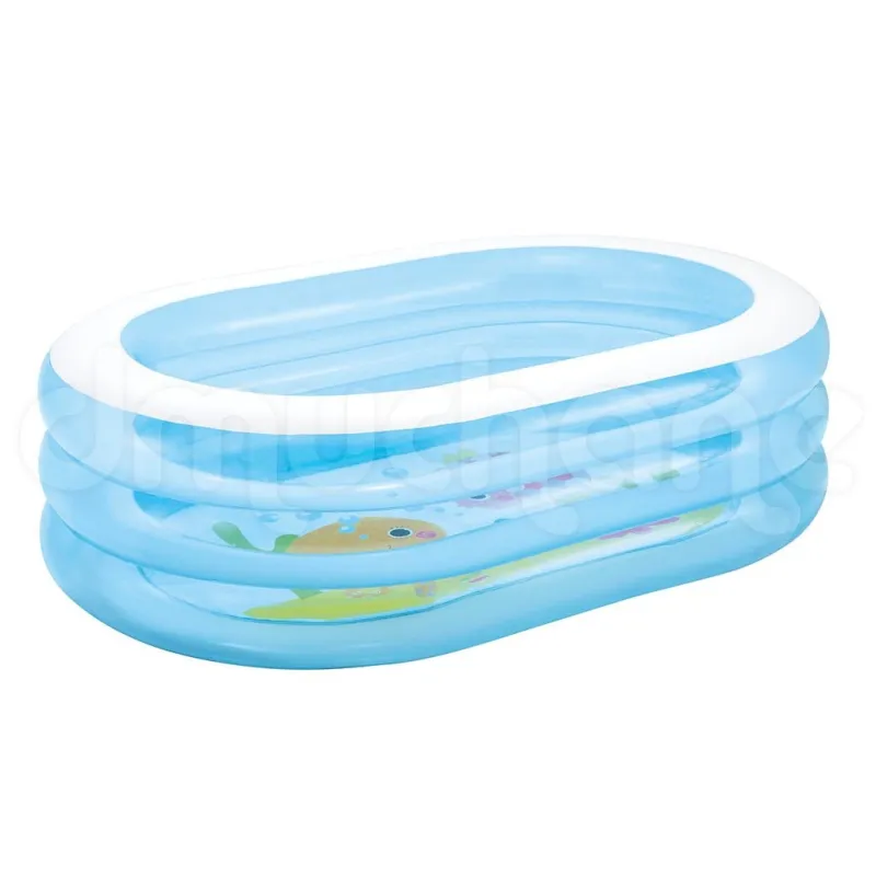 Perfect for the garden, inflatable oval pool for kids and adults