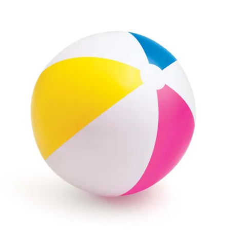 Inflatable Rainbow Beach Ball 61 cm, colorful beach ball for summer fun