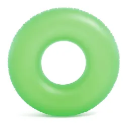 Yellow neon swim ring, great for beach days