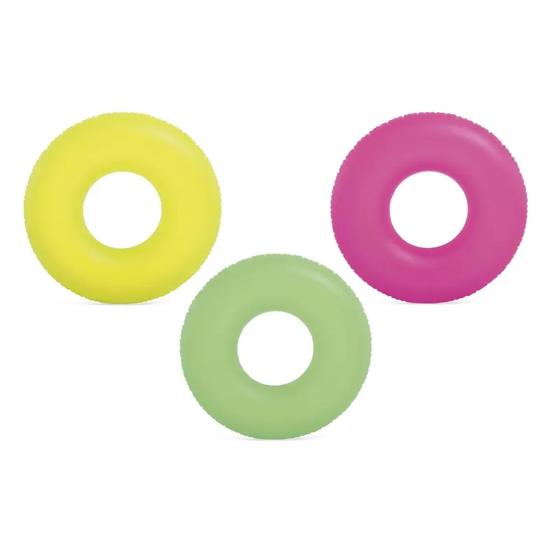 Neon swimming ring, perfect for kids in the garden