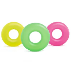 Neon swimming ring, ideal for the pool and holidays
