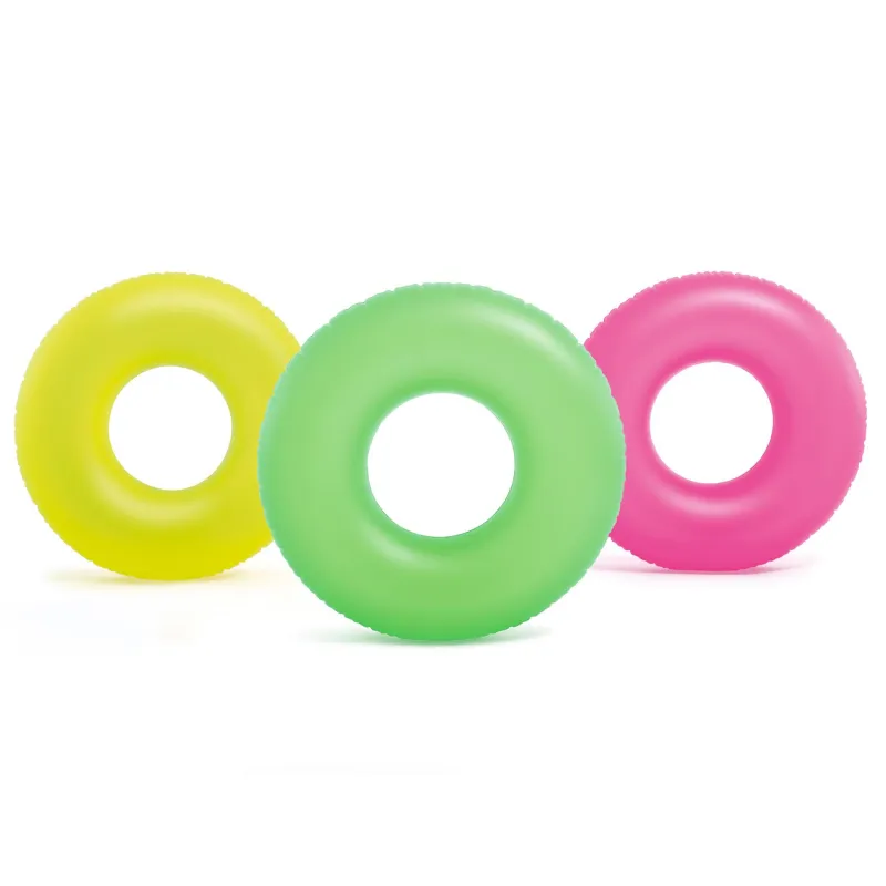 Neon swimming ring, ideal for the pool and holidays