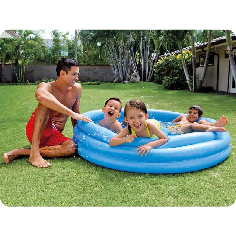 Ideal blue pool for summer garden fun