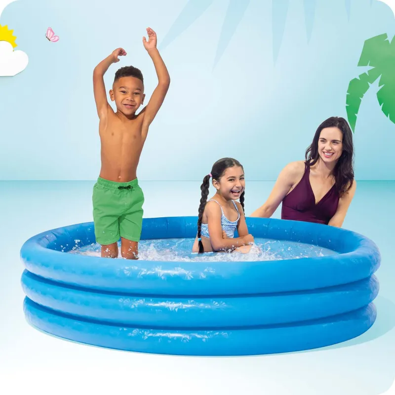 Inflatable pool for fun with kids and adults