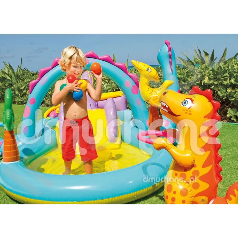 Dinosaur play center, great for outdoor fun and backyard activities