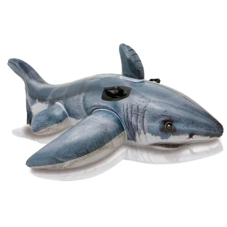 Inflatable Shark Toy 173 x 107 cm, colorful, perfect for water play