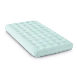 Blue inflatable airbed for kids, perfect for indoor and outdoor use