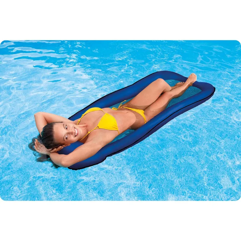 Beach airbed with mesh, perfect for garden or beach use