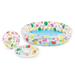 Inflatable Pool Ring and Ball Set 122 x 25 cm INTEX 59460