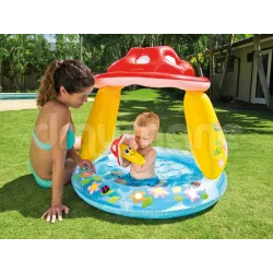 Mushroom-shaped inflatable pool 102 x 89 cm, perfect for garden playtime