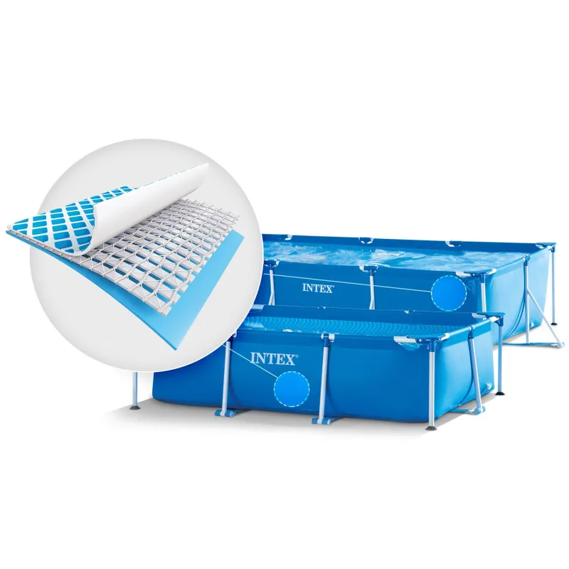 Relaxing garden frame pool 260 x 160 x 65 cm for outdoor leisure