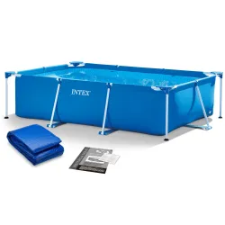 300 x 200 x 75 cm garden frame pool 2in1 set for outdoor use
