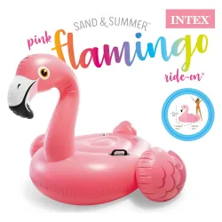 Inflatable flamingo island 142 x 140 x 94 cm, perfect for garden fun