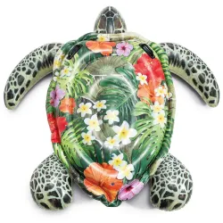 Colorful turtle for swimming 191 x 170 cm, perfect for summer fun