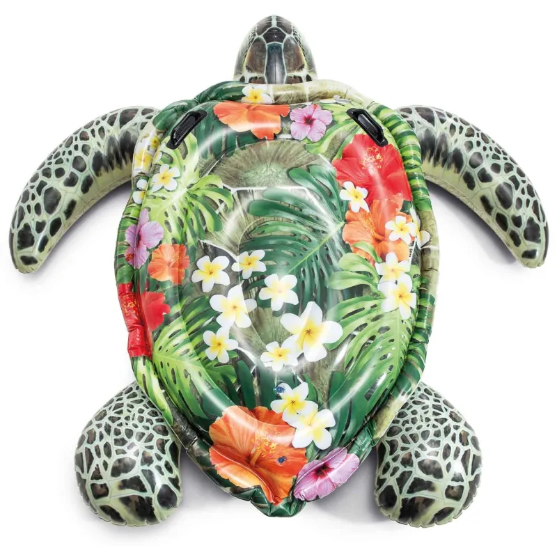 Colorful turtle for swimming 191 x 170 cm, perfect for summer fun