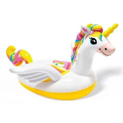 Inflatable unicorn 201 x 140 x 97 cm, colorful water toy for fun