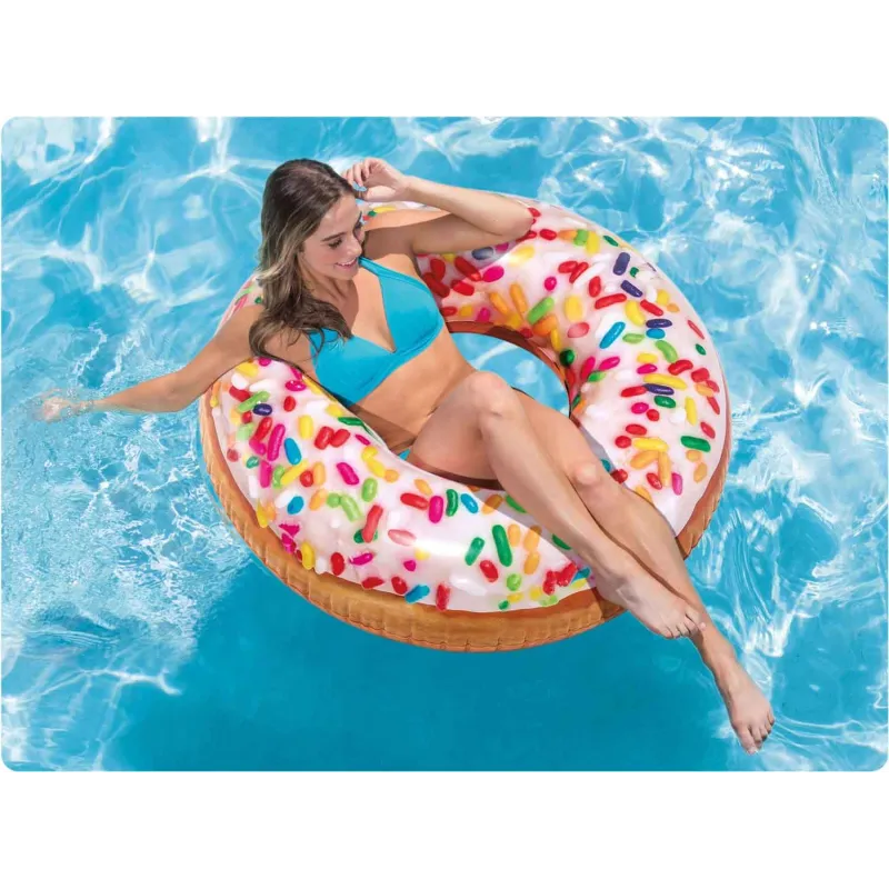 Donut swimming ring 99 cm, perfect for garden and pool fun