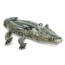 Inflatable alligator pool float 170 x 86 cm, perfect for summer water fun