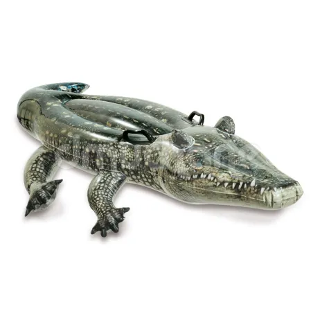 Inflatable alligator pool float 170 x 86 cm, perfect for summer water fun