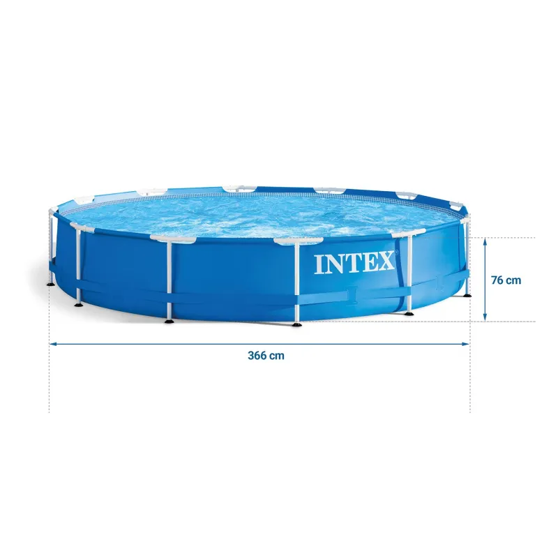 Round frame pool 305 x 76 cm for the garden, perfect for summer