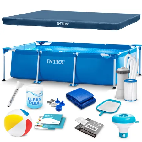300 x 200 x 75 cm Garden Frame Pool 15-in-1 Set INTEX 28272