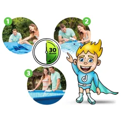 Garden frame pool 450 x 220 x 84 cm for relaxation in the garden