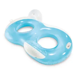 Double inflatable armchair 198 x 117 cm, perfect for relaxing in the water