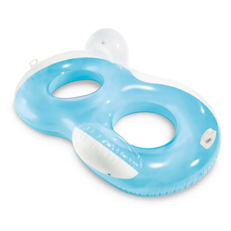 Double inflatable armchair 198 x 117 cm, perfect for relaxing in the water