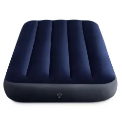 Blue inflatable airbed 191x76x25 cm, ideal for a comfortable sleep