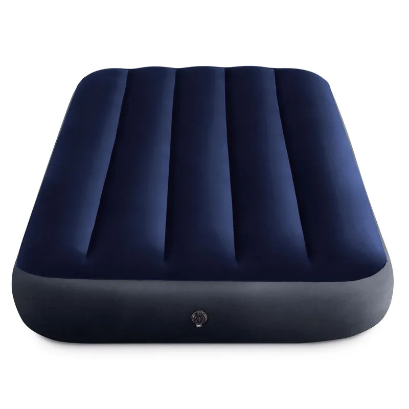 Blue inflatable airbed 191x76x25 cm, ideal for a comfortable sleep