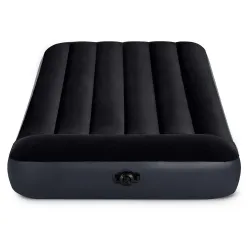Blue inflatable airbed 191x99x25 cm, perfect for home use or guests