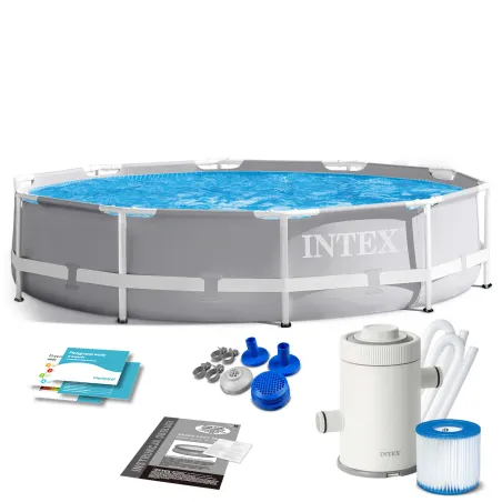 Garden pool frame 305 x 76 cm with complete accessory set