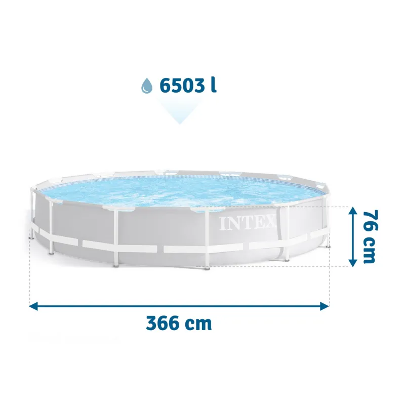 Outdoor pool 366 x 76 cm for relaxing in the garden