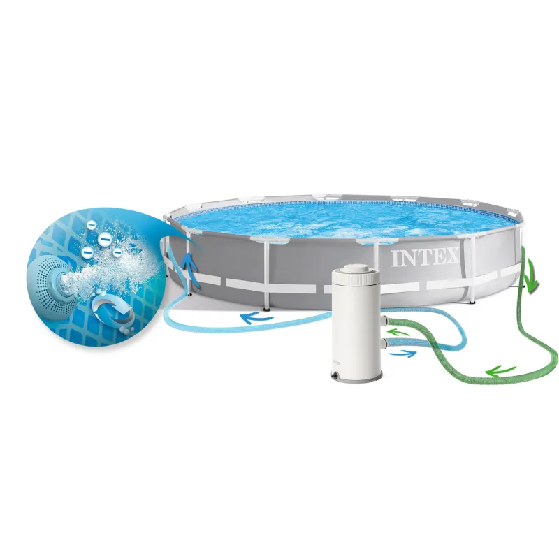 Round frame pool 366 cm perfect for summer relaxation in the garden