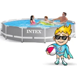 Modern 366 cm frame pool, great addition to your garden