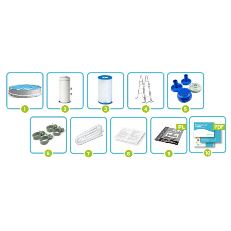 Easy-to-assemble 366 cm frame pool, perfect for families