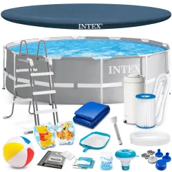 Garden pool frame 366 x 99 cm with 17 accessories for outdoor use