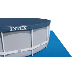 Durable metal frame pool 549 x 122 cm for garden use